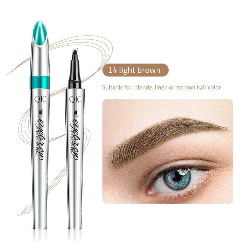 3D Waterproof Microblading Eyebrow Pen 4 Fork Tip Tattoo Pencil (2 Stück)